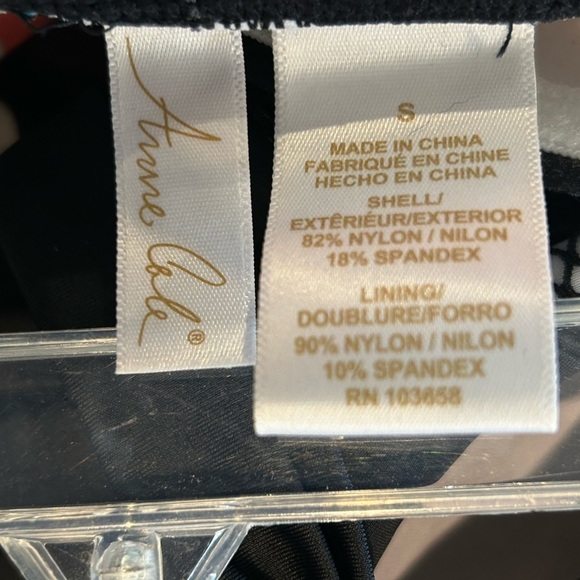 D05.12. Anne Cole Multicolor Strapless tankini Sz S nice condition. - Picture 2 of 5